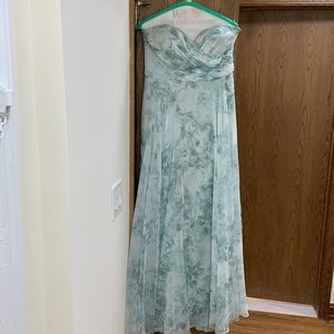 Jenny Yoo watercolor mist print (WC Mist Multi Luxe)Chiffon Adeline Size 8